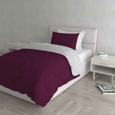 Set di copripiumino doppio Datex - 150 x 200 cm - Viola/Grigio - Biancheria Set di copripiumino doppio Datex - 150 x 200 cm - Viola/Grigio - Biancheria