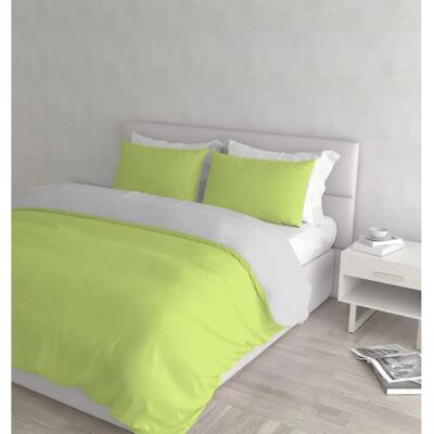 Ensemble de housse de couette Datex double - 250 x 200 cm - Vert / Gris - Ensemble de housse Ensemble de housse de couette Datex double - 250 x 200 cm - Vert / Gris - Ensemble de housse