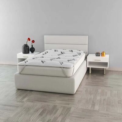 MB HOME Surmatelas en Fibre de Carbone - Respirant, Antistatique, Fabriqué en Italie MB HOME Surmatelas en Fibre de Carbone - Respirant, Antistatique, Fabriqué en Italie