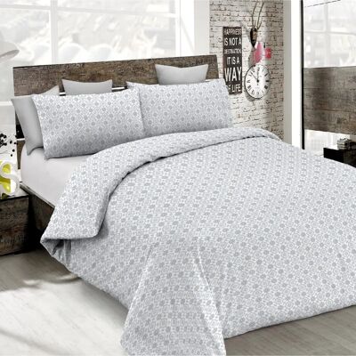 Floyd Gris Parure de Lit Double - Housse de Matelas Floyd Gris Parure de Lit Double - Housse de Matelas