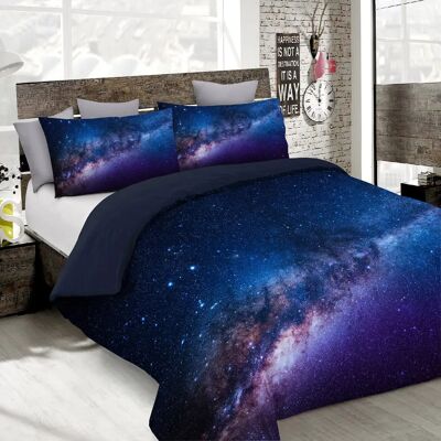 Ensemble housse de couette en microfibre fabriqué en Italie - Goodnight, Andromeda Ensemble housse de couette en microfibre fabriqué en Italie - Goodnight, Andromeda