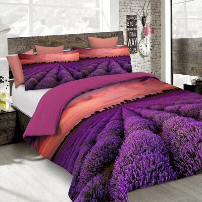 Ensemble housse de couette Lavande - Made in Italy Ensemble housse de couette Lavande - Made in Italy