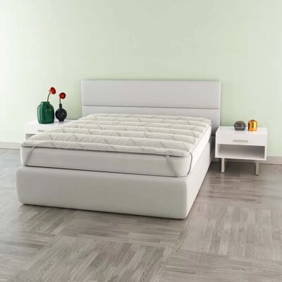 MB HOME BASIC Surmatelas en chanvre - Housse pour toutes les saisons MB HOME BASIC Surmatelas en chanvre - Housse pour toutes les saisons