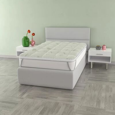 Topper à l'Aloe Vera - Tissu 3D respirant - 5cm - Protège-matelas Topper à l'Aloe Vera - Tissu 3D respirant - 5cm - Protège-matelas