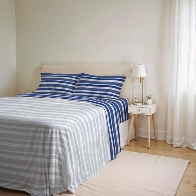 Datex Crono Blau Baumwoll Bettwäsche-Set - Bett Datex Crono Blau Baumwoll Bettwäsche-Set - Bett