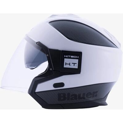Casco Jet Bianco BTR - Fibra di vetro Casco Jet Bianco BTR - Fibra di vetro