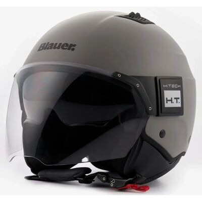 Casco Jet Monocromatico Blauer Bet - Fibra di vetro, Doppia visiera, Stile urbano - Caschi Casco Jet Monocromatico Blauer Bet - Fibra di vetro, Doppia visiera, Stile urbano - Caschi