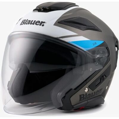 Casco Moto Blauer JJ-01 con Doppia Visiera - Resistente agli Urti Casco Moto Blauer JJ-01 con Doppia Visiera - Resistente agli Urti