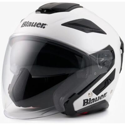 Casco jet monocromatico Blauer JJ-01 con doppia visiera - Casco moto Casco jet monocromatico Blauer JJ-01 con doppia visiera - Casco moto