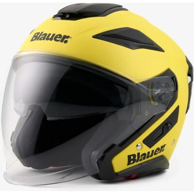 Casque Jet Monocolor Jaune Blauer JJ-01 - Casque moto - Publicité Casque Jet Monocolor Jaune Blauer JJ-01 - Casque moto - Publicité
