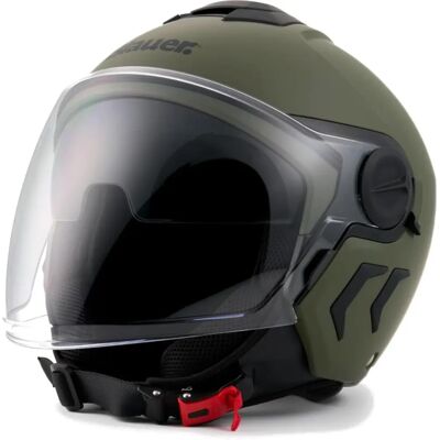 Casco Moto Blauer Doppia Visiera DJ-01 - Verde - L Casco Moto Blauer Doppia Visiera DJ-01 - Verde - L