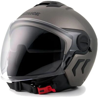 Casco Jet Doppia Visiera Blauer - ABS, Omologato ECE 22-06 Casco Jet Doppia Visiera Blauer - ABS, Omologato ECE 22-06