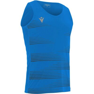 T-Shirt Macron Dorian Bleu - Course - Publicité T-Shirt Macron Dorian Bleu - Course - Publicité