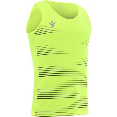 T-shirt de course MACRON Dorian Jaune - T-Shirt - Publicité T-shirt de course MACRON Dorian Jaune - T-Shirt - Publicité