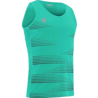 T-shirt de course MACRON Dorian - Homme Bleu M - Publicité T-shirt de course MACRON Dorian - Homme Bleu M - Publicité