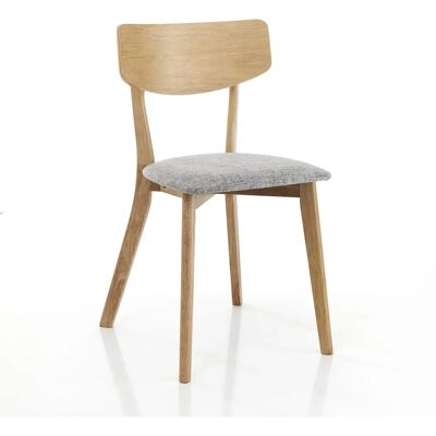 Oresteluchetta - Set di 2 sedie in tessuto grigio - Sedie da pranzo Oresteluchetta - Set di 2 sedie in tessuto grigio - Sedie da pranzo
