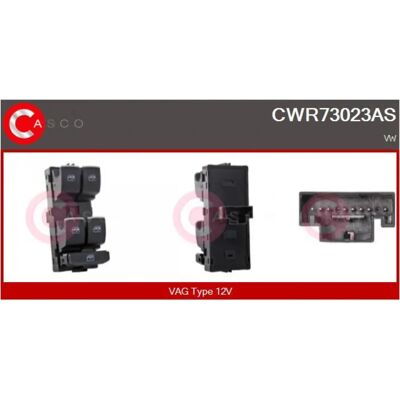 Casco CWR73023AS Interruptor de Janela - Janela Casco CWR73023AS Interruptor de Janela - Janela