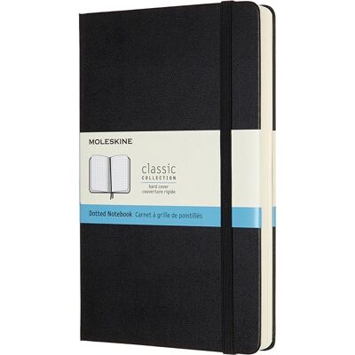 Cahier Moleskine Classique à Couverture Rigide Pointillé 400 pages noir Cahier Moleskine Classique à Couverture Rigide Pointillé 400 pages noir