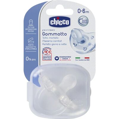 Tétine Chicco Orthodontique en Silicone Transparent Nuit - Tétine Bébé - Publicité Tétine Chicco Orthodontique en Silicone Transparent Nuit - Tétine Bébé - Publicité