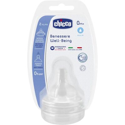 Tetina de silicón Chicco Flujo Medio Para Biberón Tetina de silicón Chicco Flujo Medio Para Biberón