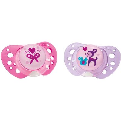 Sucette Latex Physio Air Chicco Rose 6-16m - Sucette - Publicité Sucette Latex Physio Air Chicco Rose 6-16m - Sucette - Publicité