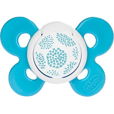 Sucette Chicco Physio Comfort - Silicone Bleu Clair - Publicité Sucette Chicco Physio Comfort - Silicone Bleu Clair - Publicité