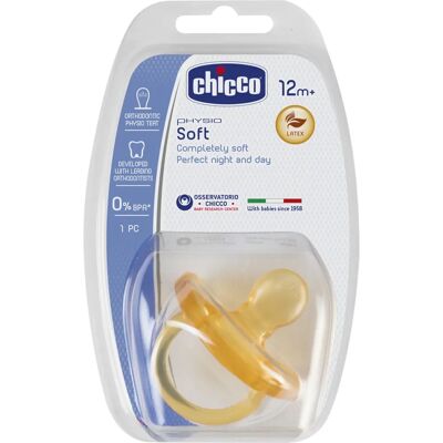 Chicco Chupeta - Borracha Ortodôntica Marrom para 12m+ - chupeta de bebê Chicco Chupeta - Borracha Ortodôntica Marrom para 12m+ - chupeta de bebê