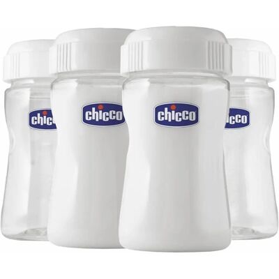 Chicco NaturalFeeling Contenedores de Silicona para Leche Materna - Almacenamiento de Biberones Chicco NaturalFeeling Contenedores de Silicona para Leche Materna - Almacenamiento de Biberones