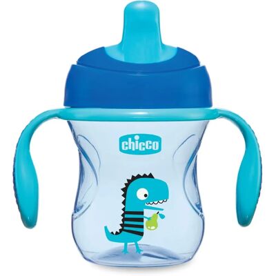 Copo de treino azul Chicco para 6m+ - 200ml Copo de treino azul Chicco para 6m+ - 200ml