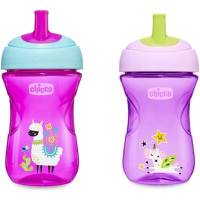 Verre bébé rose Chicco - 266 ml, Antidébordement, Facile à transporter - Publicité Verre bébé rose Chicco - 266 ml, Antidébordement, Facile à transporter - Publicité