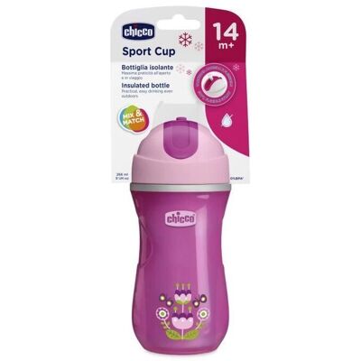 Chicco Lila Sport 266ml Trinkbecher - Trinkbecher Chicco Lila Sport 266ml Trinkbecher - Trinkbecher