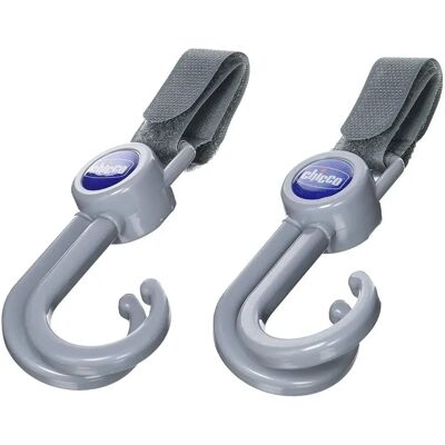 Chicco Kinderwagenhaken - Universal Grau 2er-Set Chicco Kinderwagenhaken - Universal Grau 2er-Set