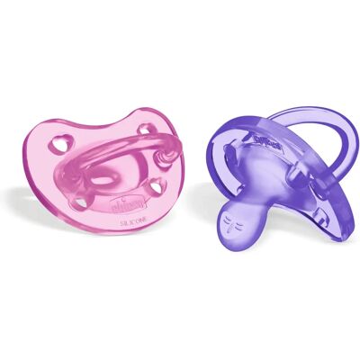 Chicco Gommotto Physio Silicone Biberon - 6-12 Mesi - 2 Pezzi Chicco Gommotto Physio Silicone Biberon - 6-12 Mesi - 2 Pezzi