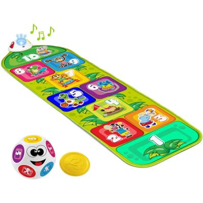 Chicco 09150-00 Mata do zabawy dla niemowląt - Wielokolorowa - Interaktywna z światłami i dźwiękami Chicco 09150-00 Mata do zabawy dla niemowląt - Wielokolorowa - Interaktywna z światłami i dźwiękami