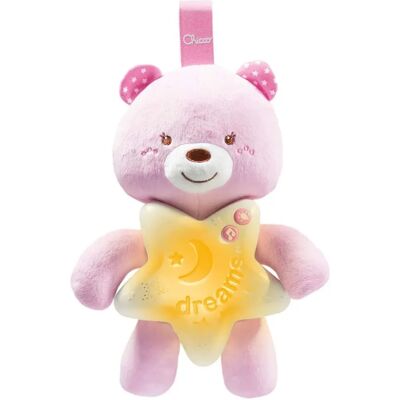 Chicco Nattlampa för Bebisar - Rosa, Modell 000.09156.100.000 - Med Ljud och Ljus Chicco Nattlampa för Bebisar - Rosa, Modell 000.09156.100.000 - Med Ljud och Ljus