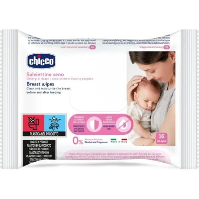 Chicco Brust-Feuchttücher - 16 Stück Chicco Brust-Feuchttücher - 16 Stück