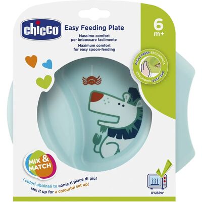 Chicco Baby Blau Ergonomischer Fütterungsteller Chicco Baby Blau Ergonomischer Fütterungsteller