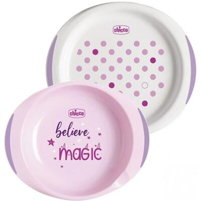 Chicco Rosa Geschirrset für Kinder - Stabil, Langlebig & Kindgerecht Chicco Rosa Geschirrset für Kinder - Stabil, Langlebig & Kindgerecht