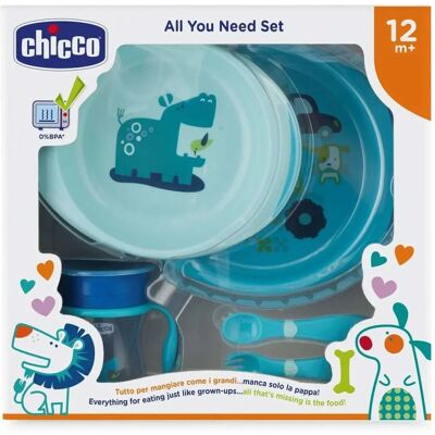 Chicco All You Need 12m+ Niebieski - Zestaw dla dzieci Chicco All You Need 12m+ Niebieski - Zestaw dla dzieci