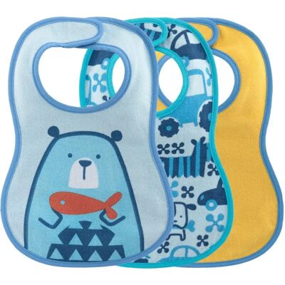 Bavoirs Bébé Chicco - 3 pcs - Bleu Clair - Bavoirs Bébé - Publicité Bavoirs Bébé Chicco - 3 pcs - Bleu Clair - Bavoirs Bébé - Publicité