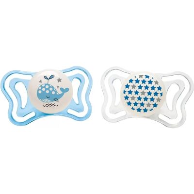 Chicco Succhietto Physio Light Blu 2 Pezzi - Succhietto Chicco Succhietto Physio Light Blu 2 Pezzi - Succhietto