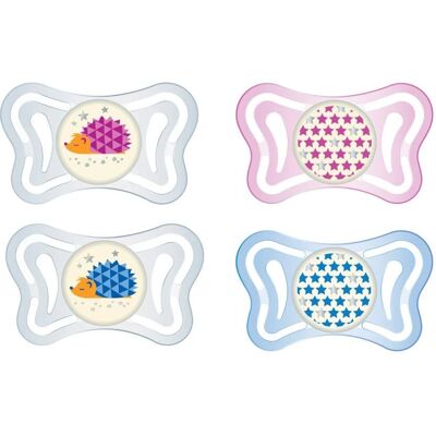 Chicco Azzurro Bianco Succhietto Physioforma Light - Luce notturna - 16-36M Chicco Azzurro Bianco Succhietto Physioforma Light - Luce notturna - 16-36M