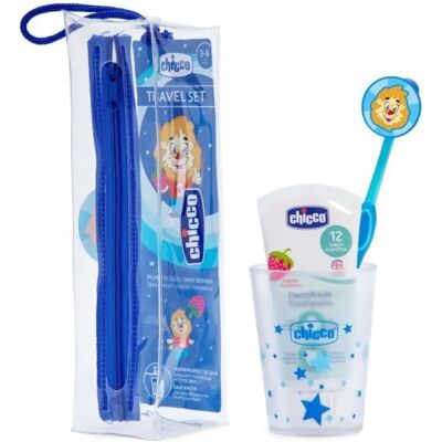 Set de Higiene Oral Chicco Azul para 3-6 Años - Cuidado Bucal Set de Higiene Oral Chicco Azul para 3-6 Años - Cuidado Bucal