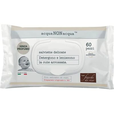 Salviette per bambini - Estratto naturale di riso - Ipoallergenico - 60 pezzi Salviette per bambini - Estratto naturale di riso - Ipoallergenico - 60 pezzi