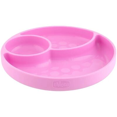 Chicco Baby Silikon Teller Pink - Kinderteller Chicco Baby Silikon Teller Pink - Kinderteller
