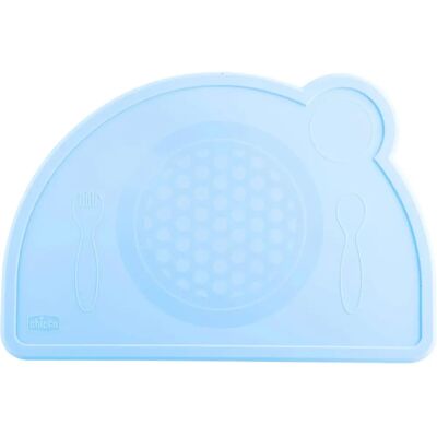 Chicco Take Eat Easy - Alfombrilla de silicona Azul-Verde 18m+ - Mantel Chicco Take Eat Easy - Alfombrilla de silicona Azul-Verde 18m+ - Mantel