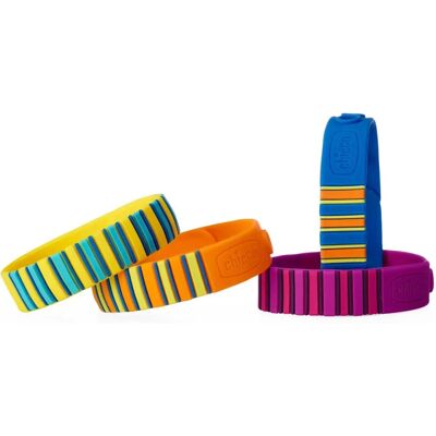 Braccialetto in silicone profumato alla citronella Chicco - Protezione anti-zanzare bambino Braccialetto in silicone profumato alla citronella Chicco - Protezione anti-zanzare bambino