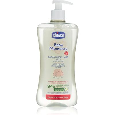 Chicco Baby Moments Sensitive - Natural Gentle Baby Shampoo & Body Wash 500ml Chicco Baby Moments Sensitive - Natural Gentle Baby Shampoo & Body Wash 500ml