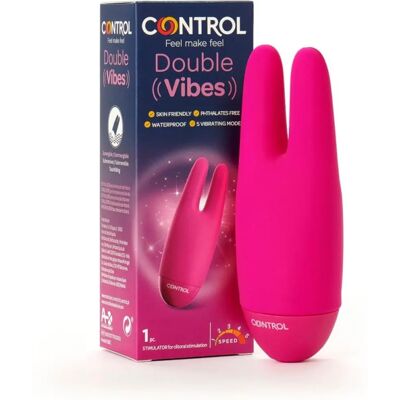 CONTROL Double Vibes - Vibrátor, vízálló, 3 módban CONTROL Double Vibes - Vibrátor, vízálló, 3 módban