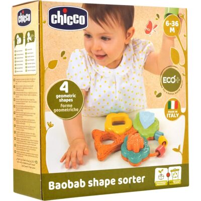 Chicco Eco+ Seletor de Formas Baobab - Brinquedo de aprendizagem ecológico Chicco Eco+ Seletor de Formas Baobab - Brinquedo de aprendizagem ecológico